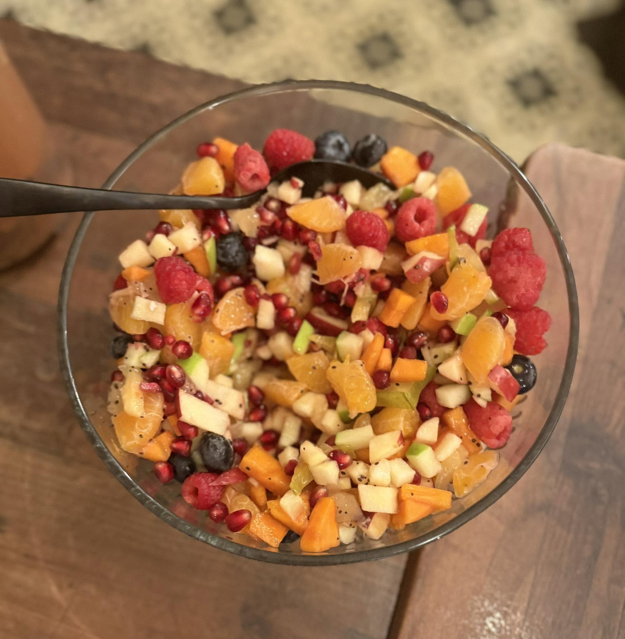 Fresh fruit salad served at a Sunnyside catered breakfast
